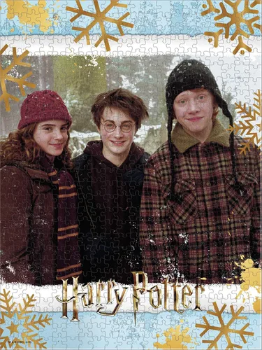 Vista 2 de Rompecabezas prémium de 500 piezas de Navidad en el mundo mágico de Harry Potter Mercancía oficial de Harry Potter