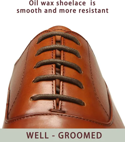 Vista 6 de FRASOICUS Zapatos de vestir para hombre, zapatos formales Oxford clásicos con cordones para hombre