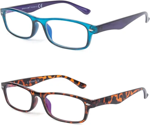 Vista 9 de Paquete de 2 lentes de computadora con bloqueo de luz azul y anti UV 2PK-Negro