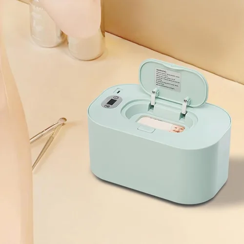 Vista 2 de Dispensador portátil de gran capacidad con pantalla LED, soporte ajustable para toallitas húmedas, dispensador de toallitas húmedas para bebés