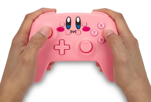 Vista 9 de PowerA Wireless Nintendo Switch Controller - Kirby, AA Battery Powered (Battery Included), Nintendo Switch Pro Controller, Mappable Gaming Buttons