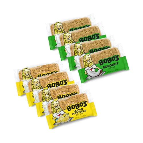 Vista 11 de Bobo's Barras de mantequilla de almendra y avena, sin gluten, sin OGM, avena integral, paquete de 12 Barritas de aperitivo Para llevar Hechas