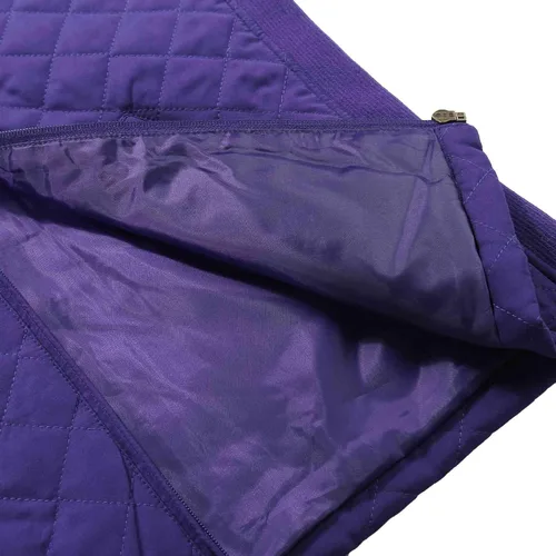 Vista 6 de Bienzoe Chaleco liviano sin mangas, acolchado, con cierre, casual, para mujeres con laterales elásticos.