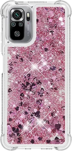 Vista 22 de Funda de silicona transparente con purpurina para Xiaomi Redmi A1 Bling Liquid Clear Star Heart Silicone Bumper a prueba de golpes, funda Azul