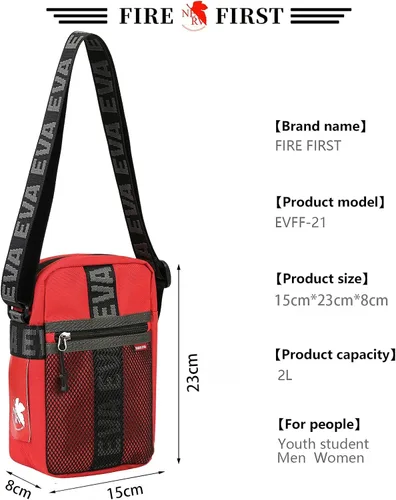 Vista 6 de FIREFIRST x RADIO EVA - Evangelion Mini Crossbody Shoulder Bag