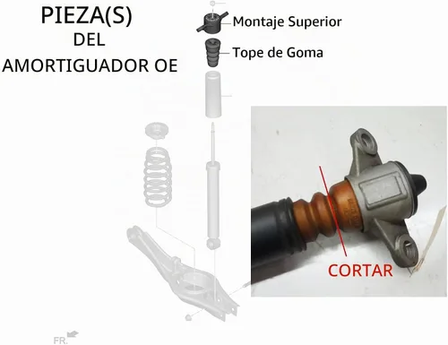 Vista 7 de Rev9 R9-HS2-072_2 Hyper-Street II Kit de bajada de suspensión de coilover, amortiguador monotubo con ajuste de rebote de 32 clics, longitud completa
