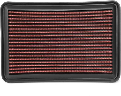 Vista 4 de Auto Dynasty Filtro de panel de aire de motor de alto caudal, reutilizable y lavable, compatible con Rouge Sort X-Trail 2014-2020 (rojo)