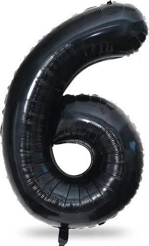 Vista 23 de Globo negro del número 0 para niñas y niños, 40 pulgadas, grande, número 0-9, de papel de aluminio, de Mylar para helio, juego de globos digitales