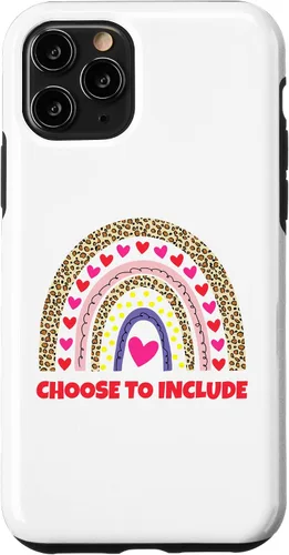 Vista 29 de Choose to Include Leopard Rainbow Special Needs Awareness Case for iPhone 17