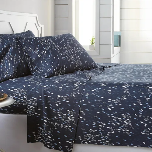 Vista 60 de Southshore Fine Living, Inc. Colección Winter Brush, juego de sábanas de 3 piezas para cama individual, sábana bajera con bolsillo profundo de 14