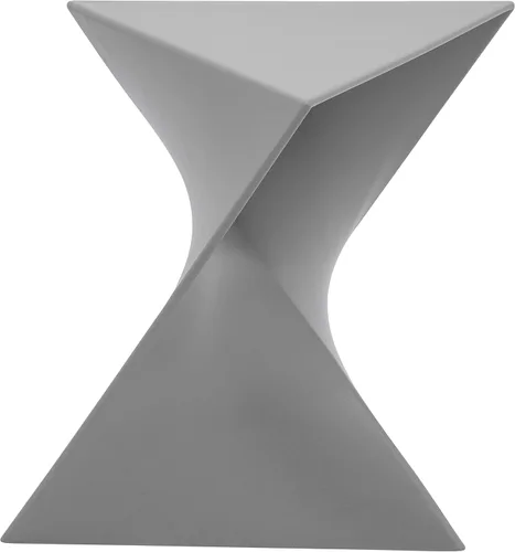 Vista 14 de LeisureMod Randolph - Mesa auxiliar apilable de 15.75 pulgadas, resistente a la intemperie, versátil mesa auxiliar triangular de plástico para sala