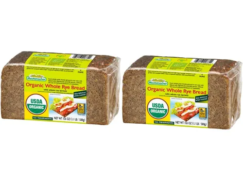 Vista 24 de Mestemacher Pan de Grano Entero (Fitness, 17.6 oz, paquete de 2)