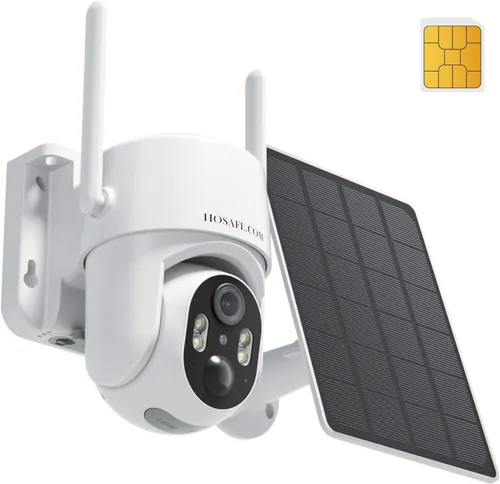 Vista 9 de Cámara de seguridad inalámbrica para exteriores, cámaras inalámbricas remotas PTZ de 360° para seguridad del hogar alimentadas por energía solar