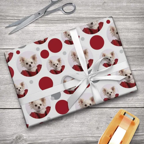 Vista 5 de GRAPHICS & MORE Chihuahua Puppy Dog in Bag - Rollo de papel de regalo