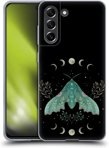Vista 9 de Head Case Designs Officially Licensed Episodic Drawing Autumn Light Underwings Illustration Animals Gel Case [Military Grade] Compatible with