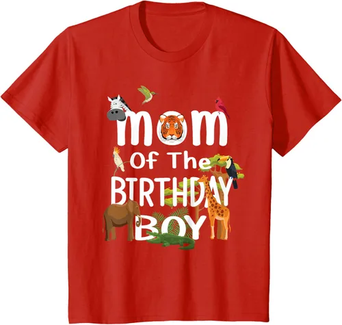 Vista 3 de Camiseta de fiesta de animales con temática de zoológico para niño de cumpleaños, Negro