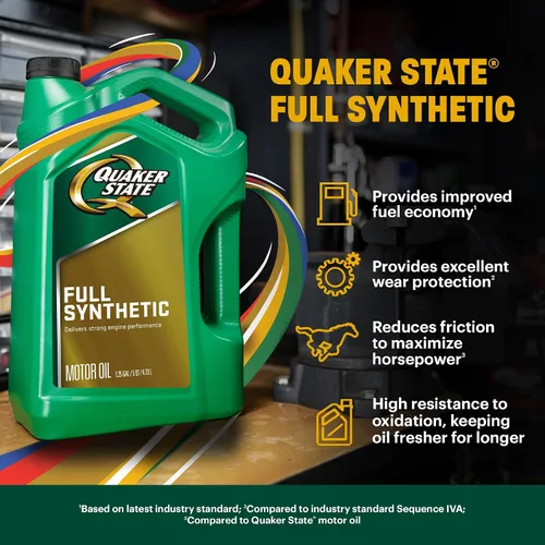 Vista 4 de Quaker State Aceite de motor completamente sintético 5W-30, 1 cuarto de galón (paquete de 6)