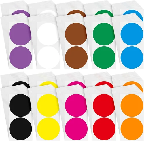 Vista 8 de 300 calcomanías de código de colores de 3 pulgadas, 10