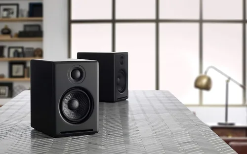 Vista 5 de Altavoces de sobremesa Audioengine A2+ inalámbricos Bluetooth de 24 bits - Altavoces de computadora de 60W para música