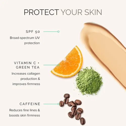 Vista 2 de MDSolarSciences Gleam + Glow Crema hidratante teñida SPF 50, 1.7 fl oz