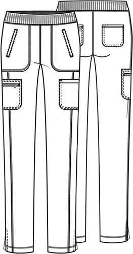 Vista 8 de Infinity Cherokee CK065A - Pantalón médico de enfermería sin cierre para mujer