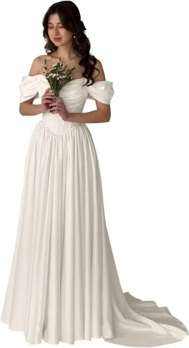 Vista 28 de Vestido de novia formal sin tirantes con encaje, largo de sirena para mujer 2019 WD162