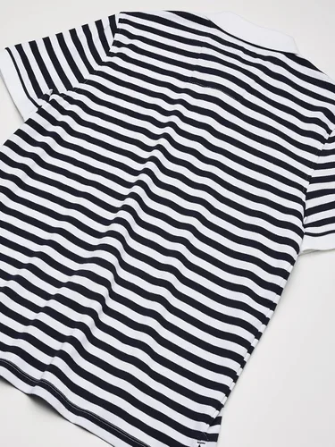 Vista 4 de Nautica - Polo de manga corta para hombre (100% algodón), diseño de rayas, ajuste clásico