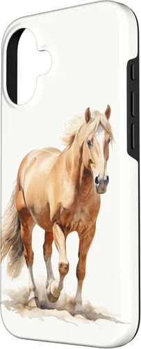 Vista 2 de Funda para iPhone 16 con diseño de caballo Palomino