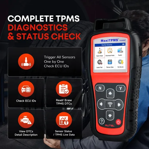 Vista 6 de Autel MaxiTPMS TS508WF KIT, 2026 TPMS Programming Relearn Tool, WiFi Ver. of TS508 TS501 PRO TS601 TS408S, Lifetime Update, Relearn/Activate All