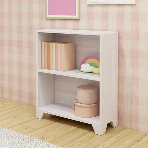 Vista 7 de Max & Lily Estantería moderna de 2 estantes, de madera maciza para dormitorio de niños, madera flotante Low VOC Finishes, Engineered Wood, Space