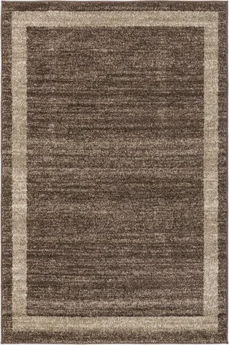 Vista 3 de Unique Loom Del Mar Collection - Alfombra Maria (4' 1" x 6' 1" Rectángulo, Marrón Claro/ Marfil)