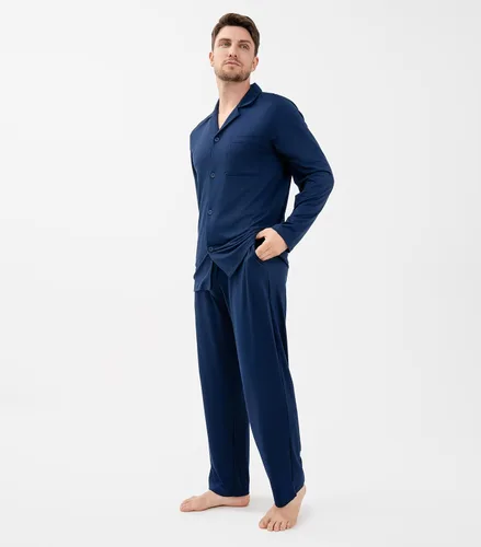 Vista 55 de DAVID ARCHY - Pijama de algodón con botones para hombre