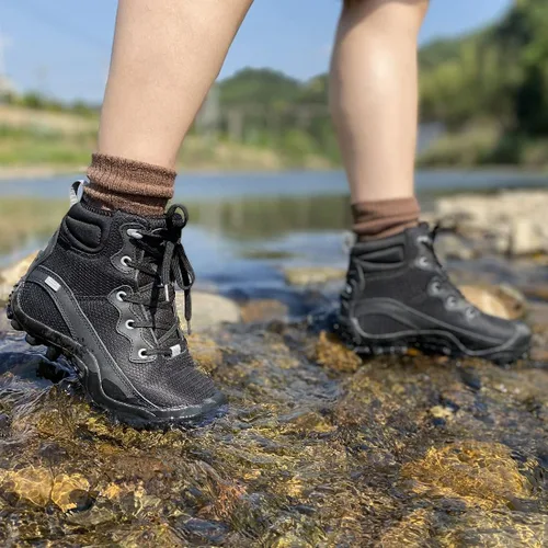 Vista 6 de XPETI Botas de senderismo Dimo Mid impermeables antideslizantes para mujer