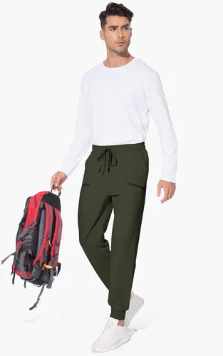 Vista 9 de M MAROAUT Pantalones deportivos para hombre, pantalones deportivos ligeros con bolsillos con cremallera, pantalones de entrenamiento para gimnasio
