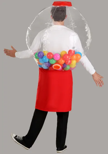 Vista 2 de Disfraz Inflable de Máquina de Chicles para Adultos Multicolor