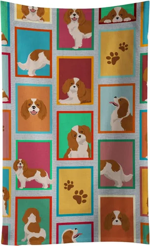 Vista 29 de Caroline's Treasures MLM1160KTWL - Lots of Red Siberian Husky - Toalla de cocina para invitados, toalla de baño decorativa para cara, té, paño