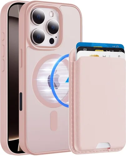 Vista 49 de Funda magnética para iPhone 12 Pro Max, cartera magnética desmontable con soporte para tarjetas, [compatible con MagSafe] grado militar, a prueba