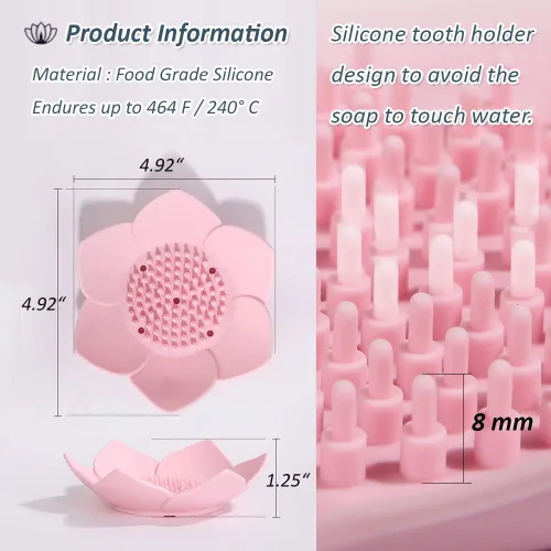 Vista 6 de Jaboneras con drenaje, soporte para jabón de barra de baño para ducha, bandeja de jabón para fregadero de cocina, protector de jabón