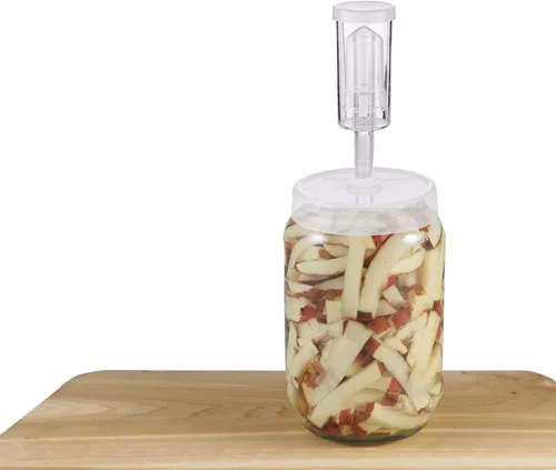 Vista 3 de Paquete de 6 candados de aire sin BPA para fermentación, elaboración de cerveza, cerveza, vino, chucrut, kimchi y otros proyectos de fermentación