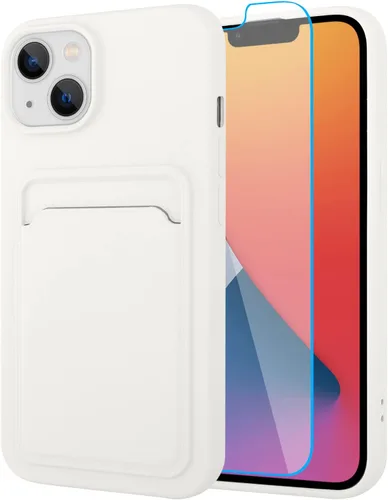 Vista 114 de MZELQ Compatible con iPhone 11 Funda TPU Soporte para Tarjetas Cubierta de Billetera, Protección de Cámara + Protector de Pantalla Funda Suave