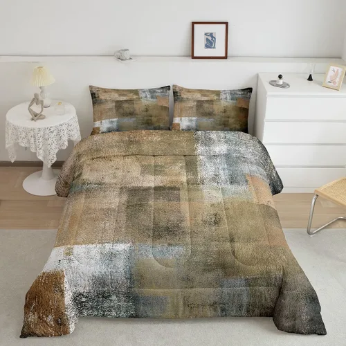 Vista 14 de Erosebridal Juego de ropa de cama turquesa tamaño individual para niños y niños, color verde azulado y gris degradado para niñas y adultos, relleno