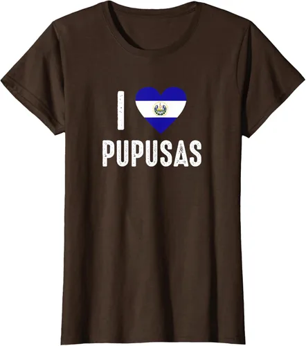 Vista 18 de Camiseta I Love Pupusa from El Salvador