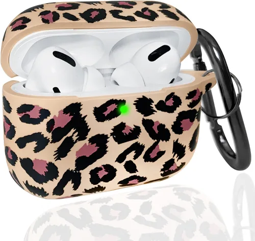 Vista 8 de Funda para Airpods Pro con llavero, funda protectora completa inspirada en lindo diseño de vaca, catalizador, de silicona, para mujeres, hombres