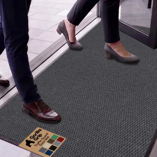 Vista 89 de GORILLA GRIP Traffic Guard - Tapete resistente para interiores y exteriores Negro