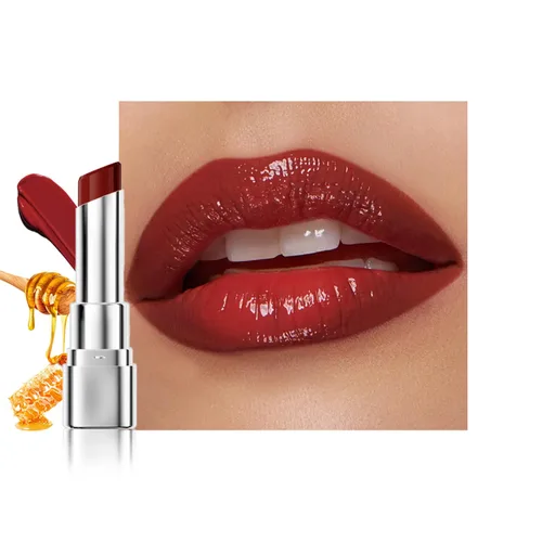 Vista 22 de Tinte labial marrón oscuro con tinte de miel, bálsamo labial, brillo labial, lápiz labial, tintes labiales hidratantes transparentes, color labial
