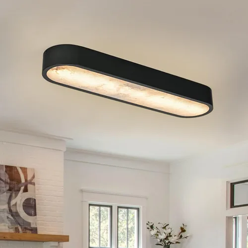 Vista 13 de EDISLIVE Lámpara de techo LED de vidrio nublado con montaje empotrado, luz blanca ajustable en 5 pasos, lámpara de techo redonda moderna de 11.4