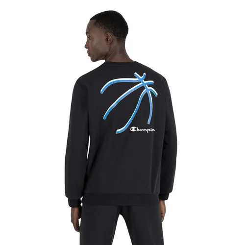 Vista 5 de Sudadera sin Capucha Hombre Champion Basket Graphic M Negro