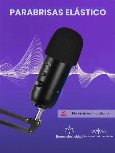 Vista 8 de InnoGear Soporte de micrófono para Blue Yeti, soporte de micrófono de servicio pesado con pantalla antiviento de micrófono y filtro pop de micrófono