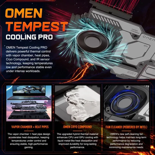 Vista 5 de Laptop para juegos HP OMEN 16 MAX RTX 5070 Ti AMD Ryzen AI 9 HX 375 240Hz