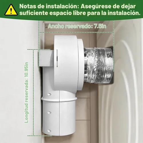 Vista 2 de Kit de acoplamiento magnético de ventilación para secadora DV90 sello